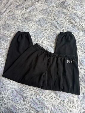 Victoria's Secret PINK black low rise sweatpants